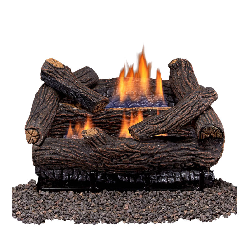 Duluth 18'' W Ventless Fireplace Logs & Reviews Wayfair